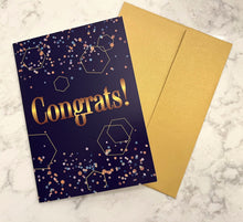 Load image into Gallery viewer, Congrats Card Navy Blue