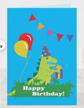 Load image into Gallery viewer, Birthday Card - Dinosaur