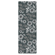 Load image into Gallery viewer, Gray Flora Rubber Yoga Mat
