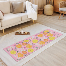 Load image into Gallery viewer, Floral Rubber Yoga Mat - Pink