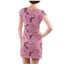 Load image into Gallery viewer, Premium Grape & Bird Tunic Dress