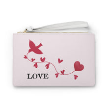 Load image into Gallery viewer, Bird Holding Heart Vine Clutch Bag