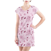 Load image into Gallery viewer, Premium Pink Rose Tunic Dress