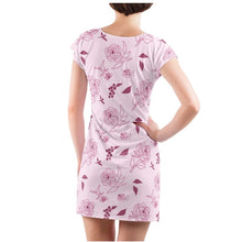 Load image into Gallery viewer, Premium Pink Rose Tunic Dress