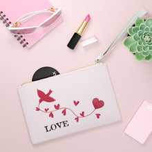 Load image into Gallery viewer, Bird Holding Heart Vine Clutch Bag