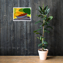 Load image into Gallery viewer, Poster - Blue Wooden Boat