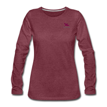 Load image into Gallery viewer, Women's Premium Long Sleeve T-Shirt - heather burgundy