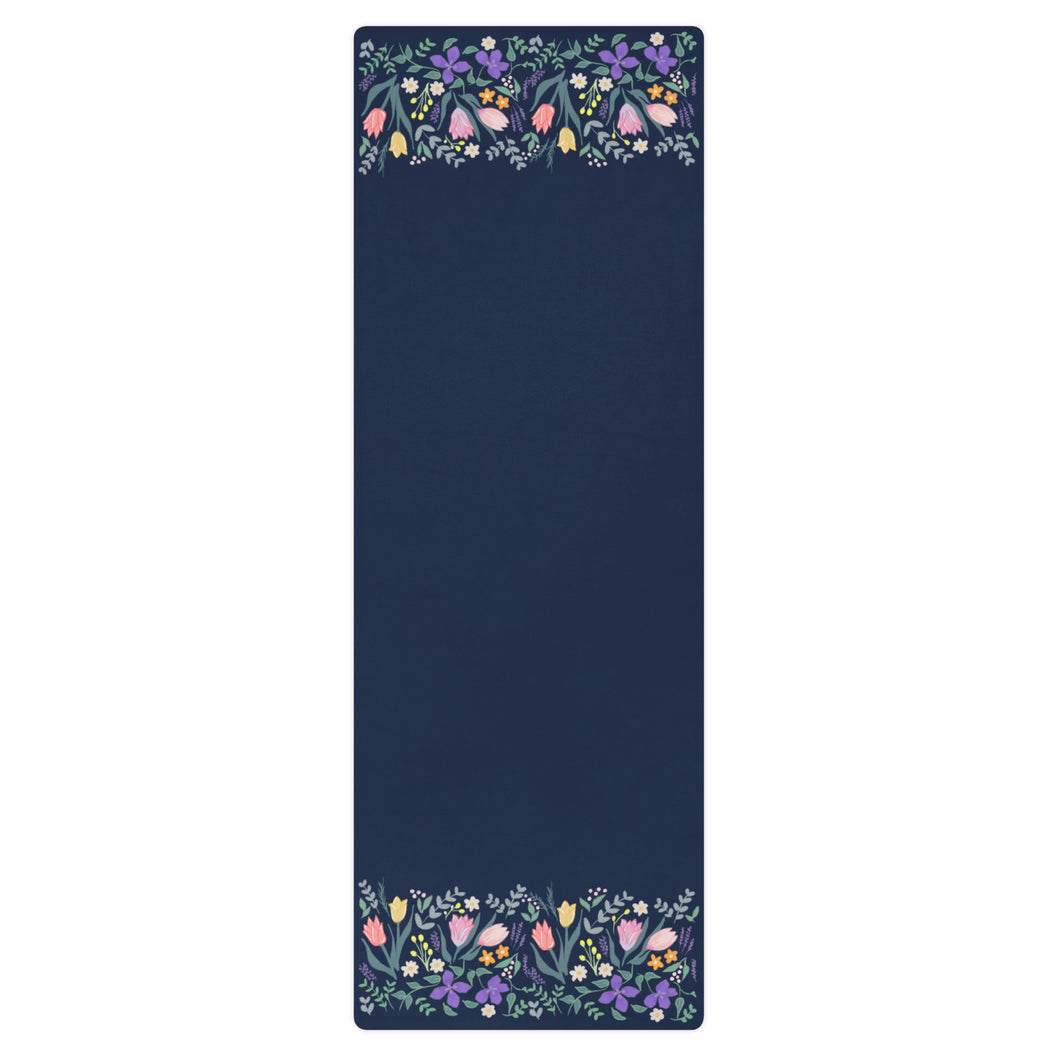 Flower Garden Rubber Yoga Mat