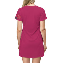 Load image into Gallery viewer, Red Valentine&#39;s Day T-shirt Dress
