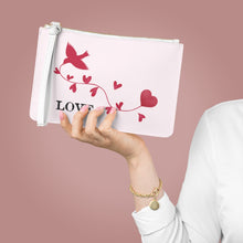 Load image into Gallery viewer, Bird Holding Heart Vine Clutch Bag
