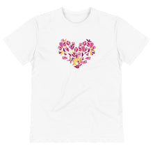 Load image into Gallery viewer, Floral Heart Sustainable T-Shirt
