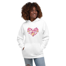 Load image into Gallery viewer, Floral Heart Hoodie - Thick

