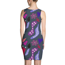 Load image into Gallery viewer, Cat In The Garden Fitted Dress
