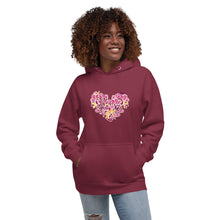 Load image into Gallery viewer, Floral Heart Hoodie - Thick

