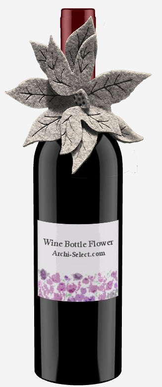 Set of 8 Wine Bottle Flower
